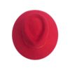 red fedora top view