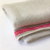 pure cashmere shawl with striped silk band