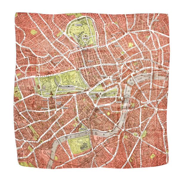 Helen Chatterton textiles Pink City on Cloth London Scarf