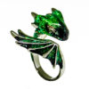 Black Emerald Dragon Ring