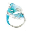 silver turquoise dragon ring