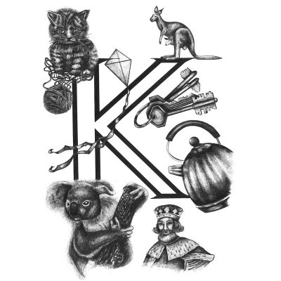 Letter K Illustrated by Helen Wallis