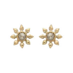 Natalie Perry Jewellery, Diamond Flower Earrings
