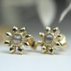 Natalie Perry Jewellery, Diamond Flower Earrings