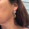 Free Spirit earrings lemon quartz on model