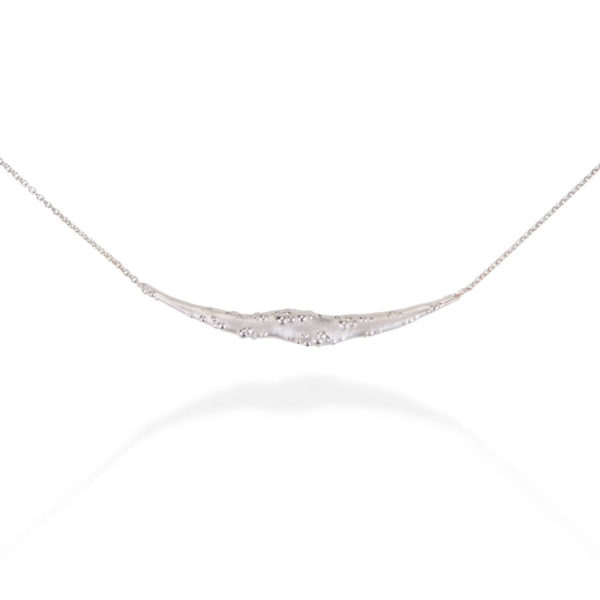 Orno crescent necklace in sterling silver