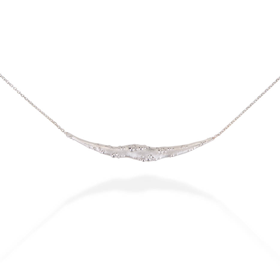 Orno crescent necklace in sterling silver