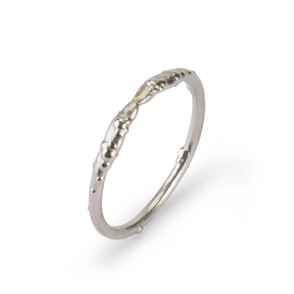 Orno slim and dainty ring in recycled sterling silver - Judith Peterhoff