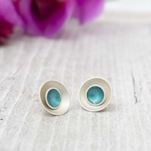 Halo Two-in-One Studs, Teal, Large