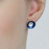 Silver and Enamel Studs Worn