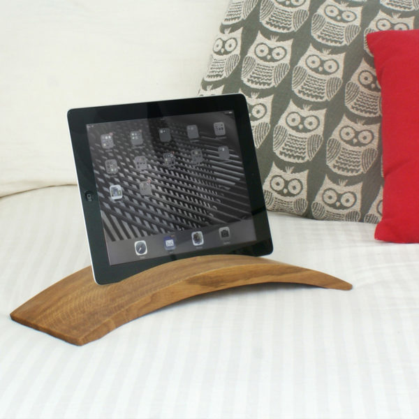 wooden ipad and tablet stand