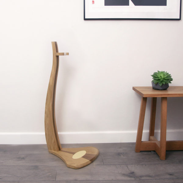 Wooden guitar stand