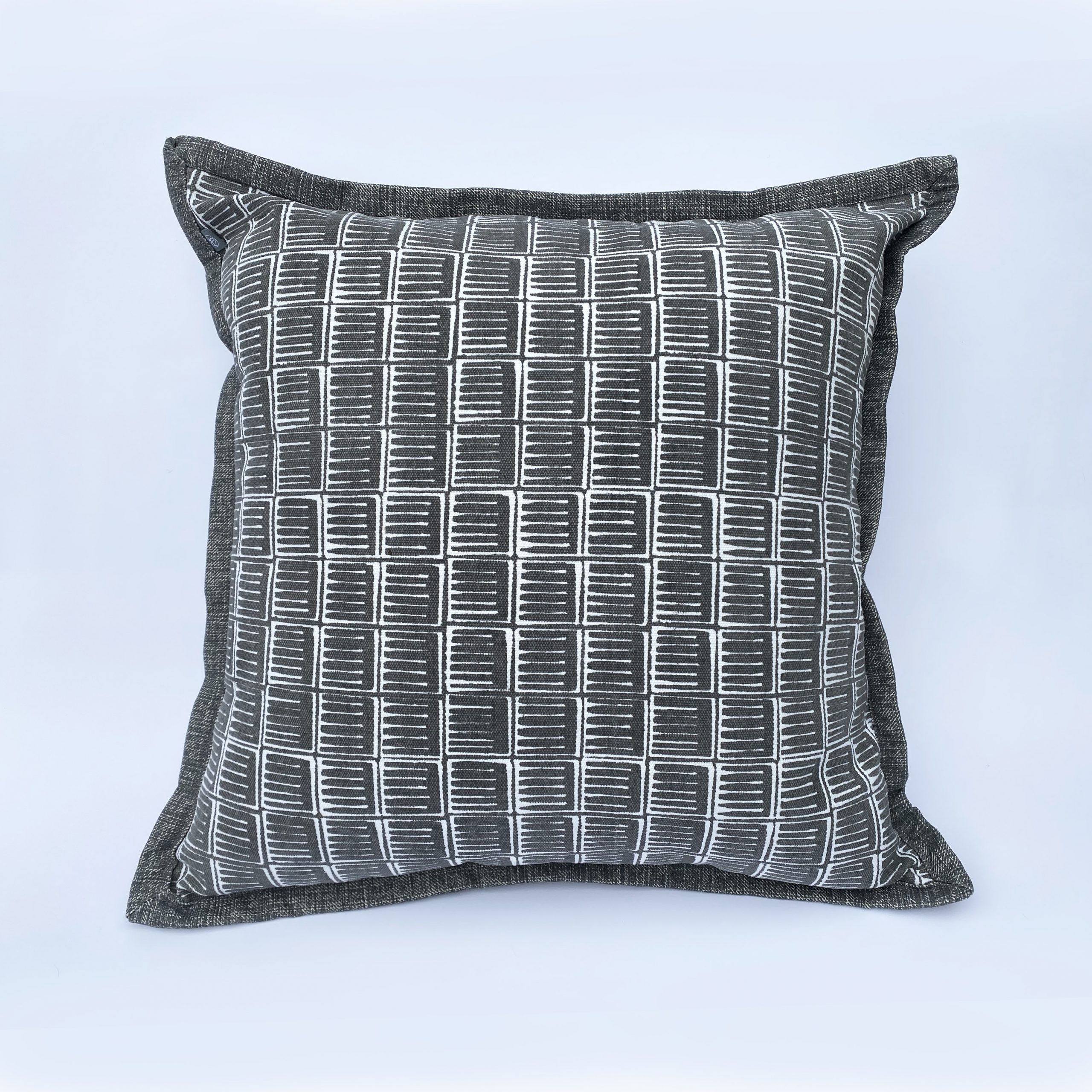 Original textile design in dark grey 'Inky'