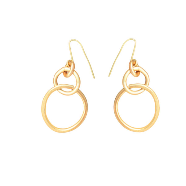 Embrace solid gold earrings from Lily Flo Jewellery