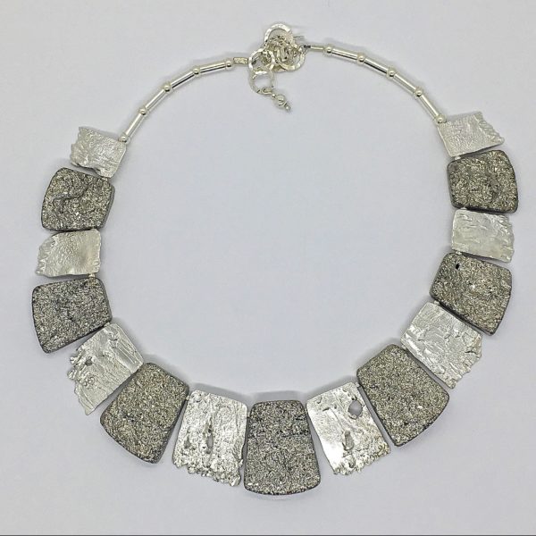 Silver and Agate Collar
