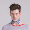 knitted collar blue