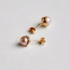 Silhouette studs 9ct gold and pearl