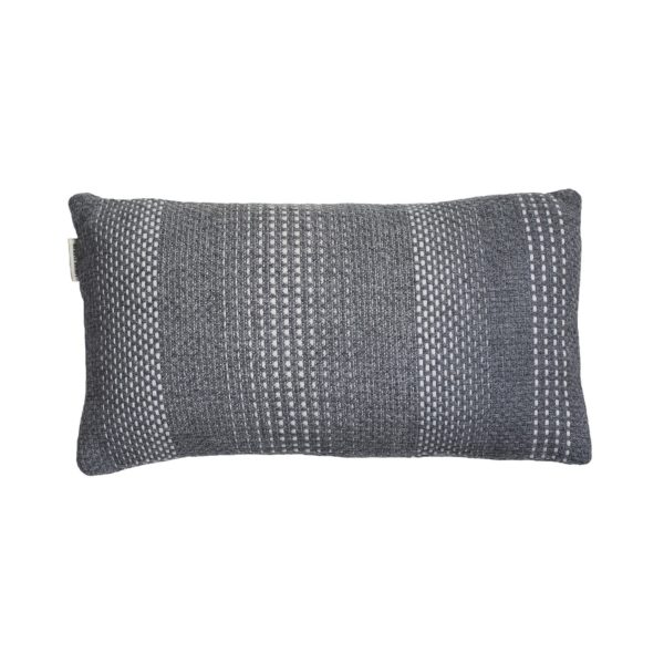 Louise Tucker_speckle stripe cushion product_grey_square