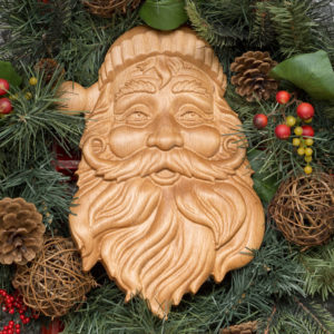 Santa Claus relief carving