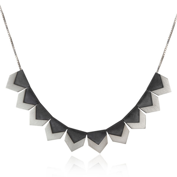 Silver zigzag necklace