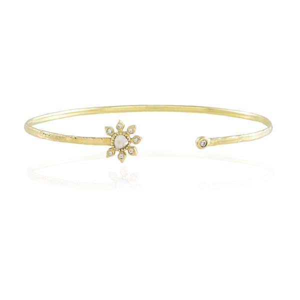 Natalie Perry Jewellery, Diamond Flower Bangle