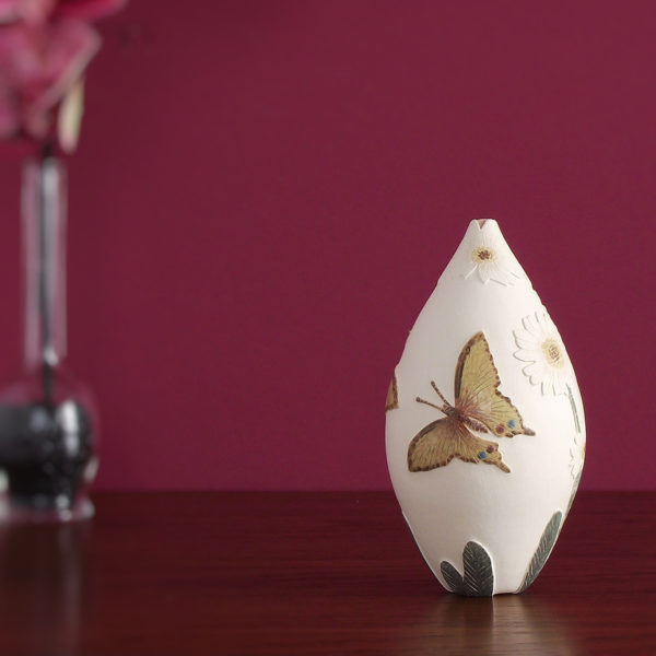 butterfly ceramic vessel