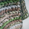 Texture detail of the handwoven 'Double Tendril' throw featuring Merino wool by Cassandra Sabo