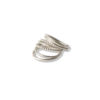 Silver Semainier Ring - on white background