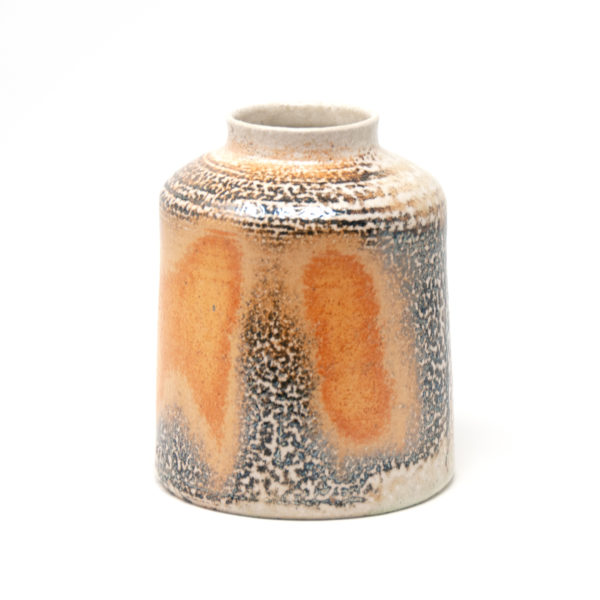 Wood fired soda glazed stoneware vase