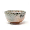 Wood fired, shino and lavender ash glazed bowl