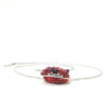 jewellery - red beaded pendent necklace