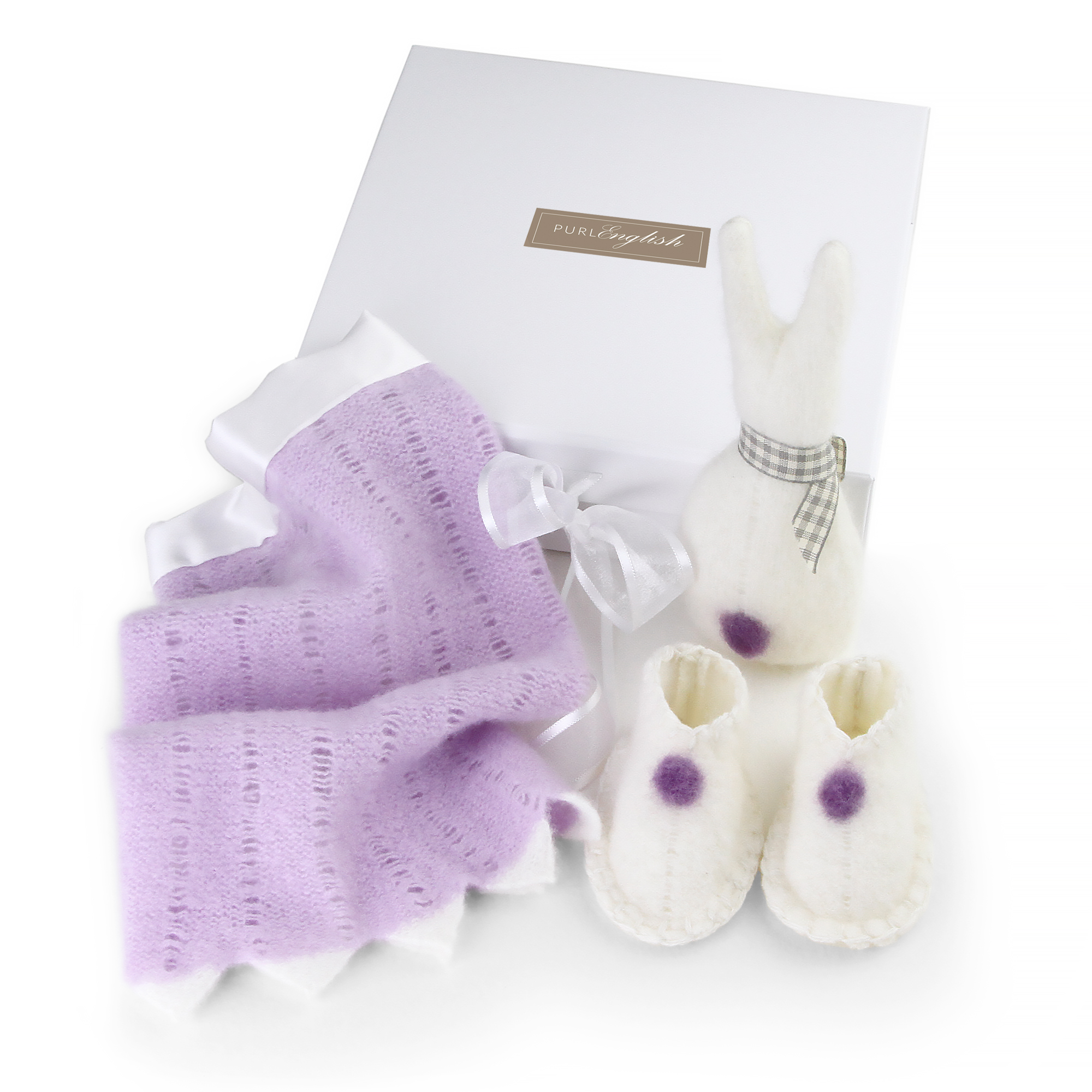 lilac comfort baby cashmere gift set