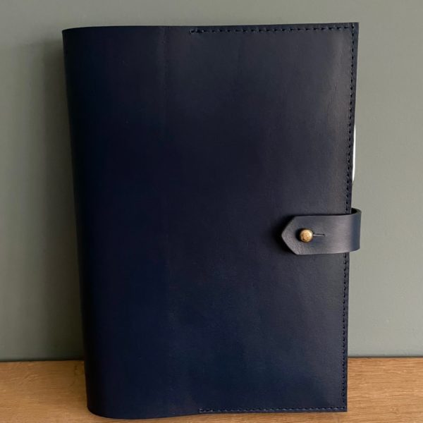 LEATHER NOTEBOOK NAVY