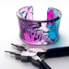 Pink Turquoise Fernery Cuff