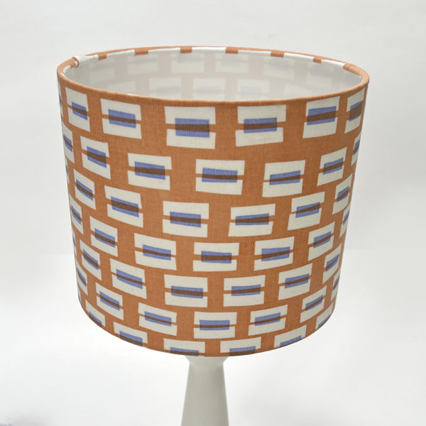 Drum lampshade with Tate print