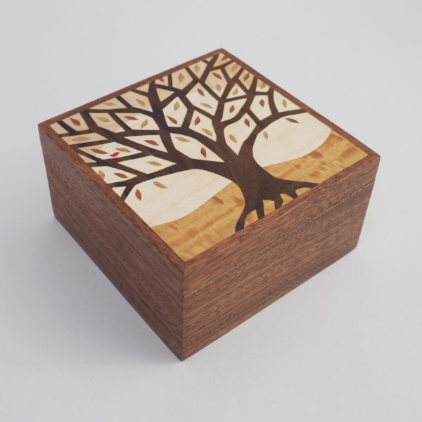 Tree of Life sapele trinket box