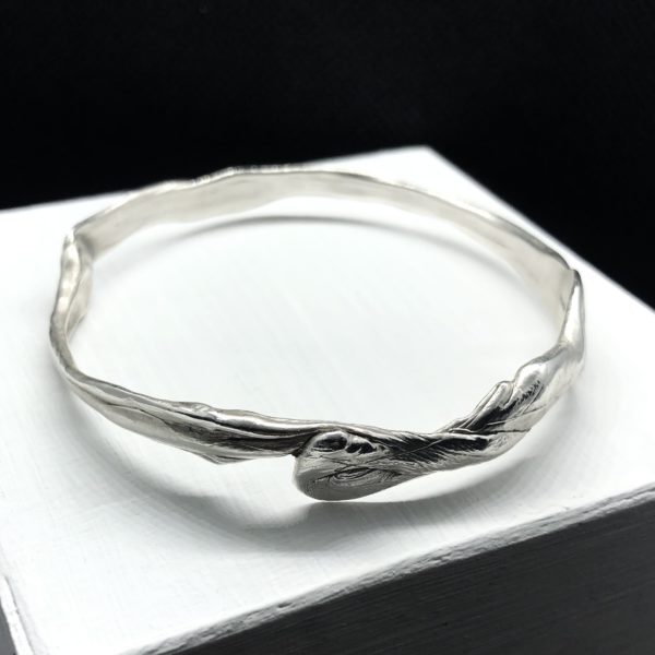 Charlotte E Padgham SKINS 100% recycled Sterling silver bracelet 1a