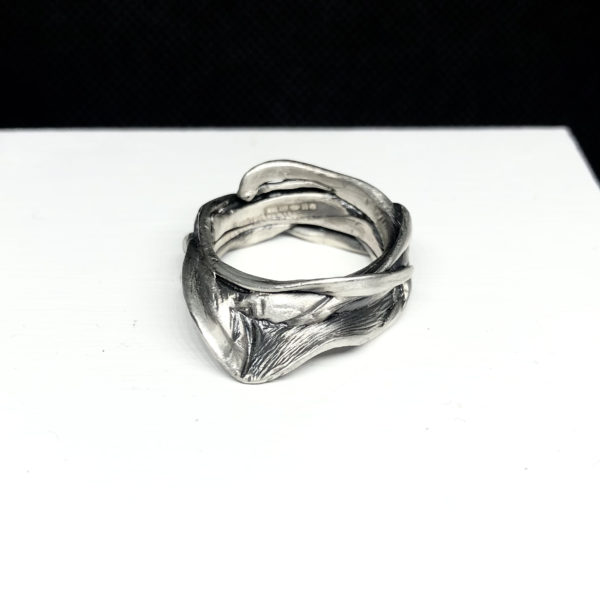 Charlotte E Padgham-SKINS-recycled sterling silver ring 1d