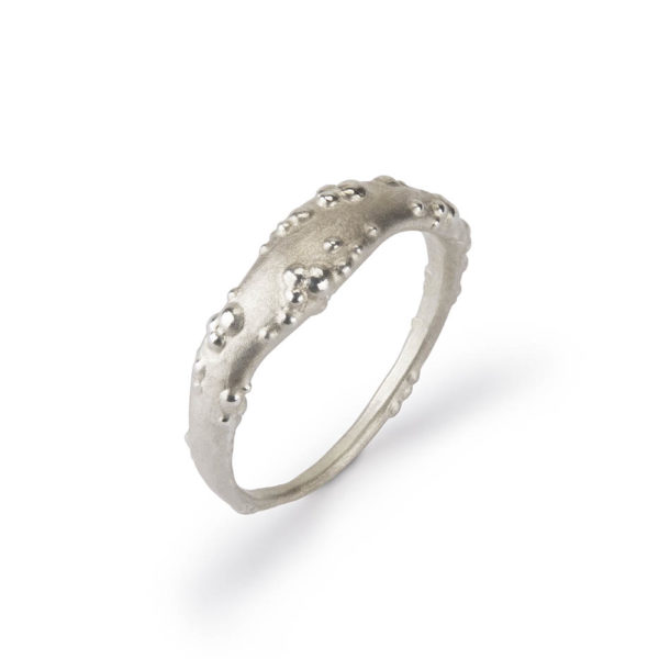 Orno Wide Ring with delicate detail in recycled sterling silver - Judith Peterhoff