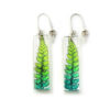 Green dip-dye Fern earrings