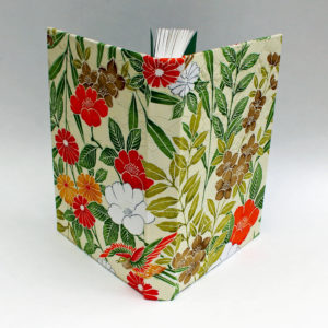 Japanese kimono journal with leaves and flowers -covers
